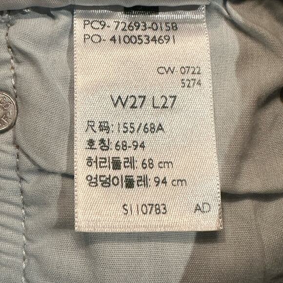 Levi’s Womens Size 27 Premium Denim Distressed Ribcage Straight Ankle Jeans - Picture 7 of 10